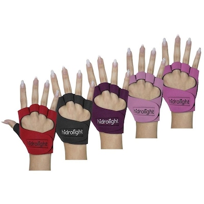 Kit Luvas de Musculação Hidrolight Neoprene - 5 Pares - Adulto - Foto 1