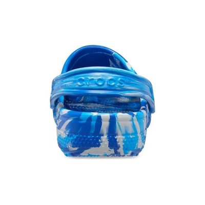 Sandália Croscs Classic Marbled Clog T Blue Bolt/Multi - Infantil - Foto 3