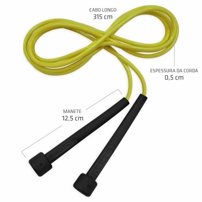 Kit Caneleira de Peso 0,5Kg com Corda de Pular Ajustável 3,15 Metros e Mini Band 3 Tensões Muvin - Foto 2