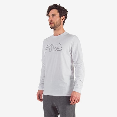 Camiseta Manga Longa Fila Letter Outline - Masculina - Foto 2