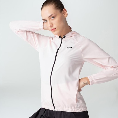 Jaqueta com Capuz Corta Vento Fila Basic Run - Feminino - Foto 1