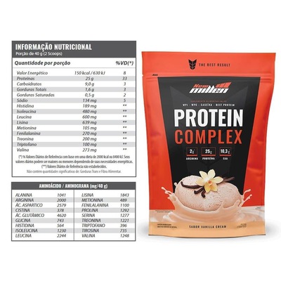 Protein Complex New Millen - Baunilha - 1,8kg - Foto 2