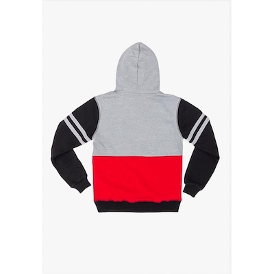 Blusão de Moletom com Capuz NBA Fechado Om Capuz Chicago Bulls - Masculino - Foto 3