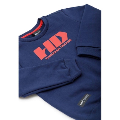 Blusão de Moletom HD Estampado Marinho - Infantil - Foto 3