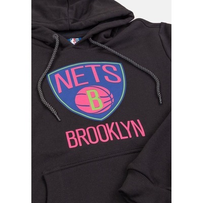 Blusão De Moletom Com Capuz NBA Neon Colors Brooklin Nets - Masculino - Foto 3