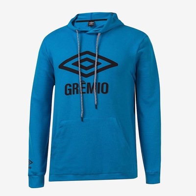 Blusão de Moltetom do Grêmio com Capuz 2022 Umbro Graphic Fan - Masculino - Foto 2