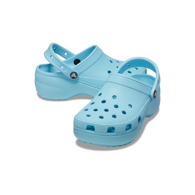 Sandália Crocs Classic Platform Clog W Arctic - Feminino - Foto 3