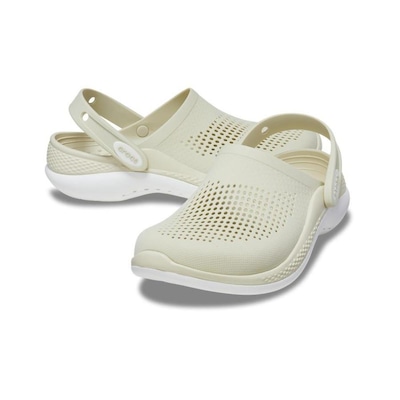 Sandália Crocs Lite Ride 360 Clog Bone - Unissex - Foto 1