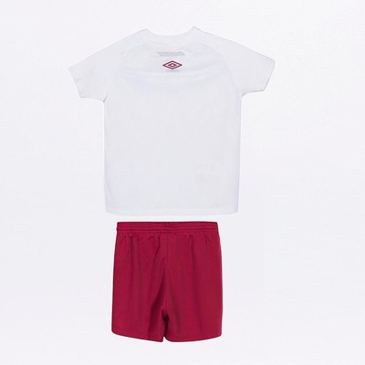 Kit Clube do Fluminense Oficial 2 2021 Umbro: Camisa + Calção - Infantil - Foto 2