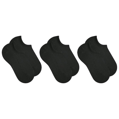 Kit de Meias Sapatilha Selene Esportiva - 3 Pares - Feminino - Foto 1