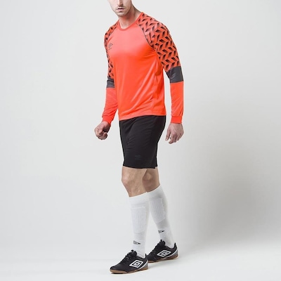 Camisa Manga Longa Umbro Gol Twr Layout - Masculina - Foto 5