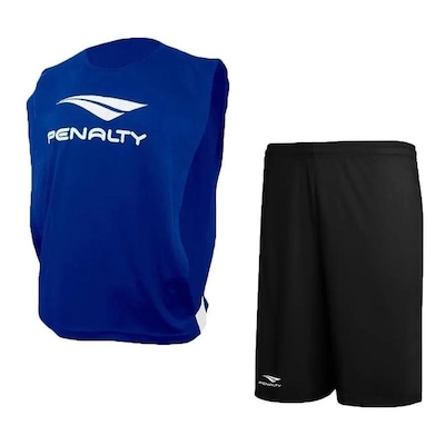 Kit Colete Penalty Futebol + Calção Penalty X - Infantil - Foto 1