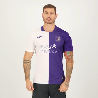 Camisa Anderlecht Home 2024 Joma - Masculina - Foto 1