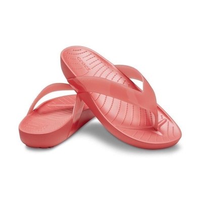 Chinelo Crocs Splash Shine Flip Neon - Feminino - Foto 4