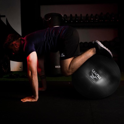 Kit Bola de Pilates Muvin - 65Cm + Luvas Musculação - Adulto - Foto 5