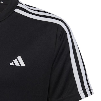 Camiseta adidas Essentials 3-Stripes - Infantil - Foto 4