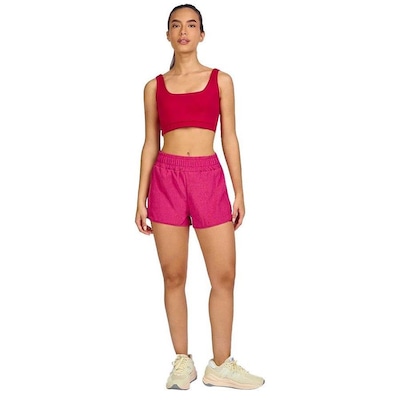Shorts Alto Giro 2 em 1 Tecnospan - Feminino - Foto 3