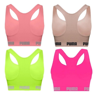 Kit Tops Puma Nadador sem Costura - 4 Unidades - Feminino - Foto 2