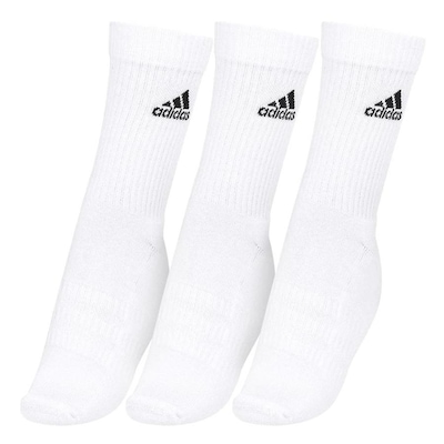Meia Cano Alto adidas Spw Crw 38 Ao 40 - 3 Pares - Adulto - Foto 3