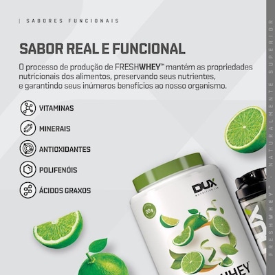 Whey Dux Nutrition - Limão - 450g - Foto 5