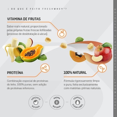 Whey Dux Nutrition - Vitamina de Frutas - 900G - Foto 3