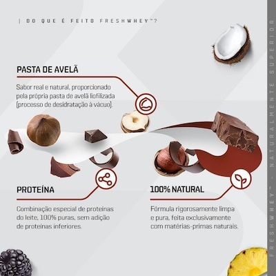 Whey Chocolate e Avelã - Pote 900G - Dux Nutrition - Foto 4