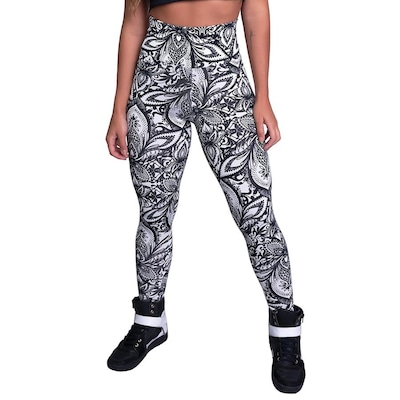 Calça Legging Cintura Alta Mvb Modas Suplex Fitness - Feminina - Foto 1
