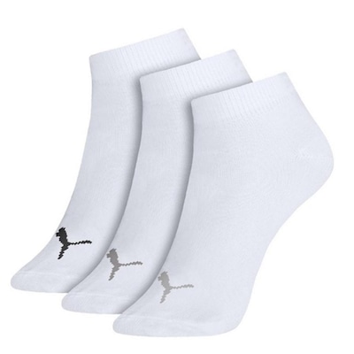 Kit Meias Cano Curto Puma - 3 Pares - Masculina - Foto 1