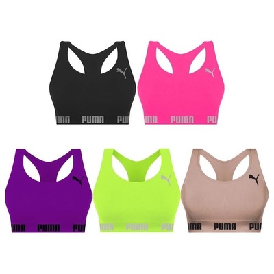 Kit Tops Puma Nadador sem Costura - Feminino - 5 unidades - Foto 1