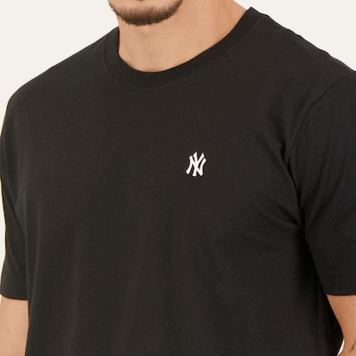 Camiseta New Era Mlb New York Yankees Mini Logo Bordada - Masculino - Foto 4