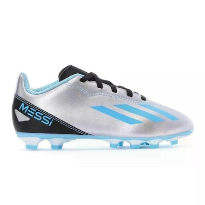 Chuteira do Messi Campo adidas X Crazyfast 4 - Infantil - Foto 1