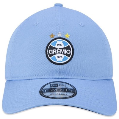 Boné Aba Curva New Era 9Twenty Futebol Gremio - Strapback - Adulto - Foto 2