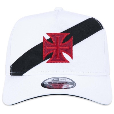 Boné Aba Curva New Era 9Forty A-Frame Futebol Vasco Da Gama - Snapback - Masculino - Foto 2