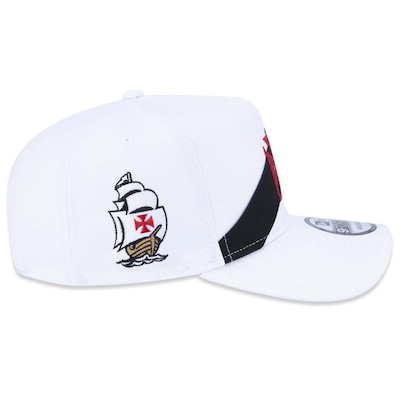 Boné Aba Curva New Era 9Forty A-Frame Futebol Vasco Da Gama - Snapback - Masculino - Foto 6