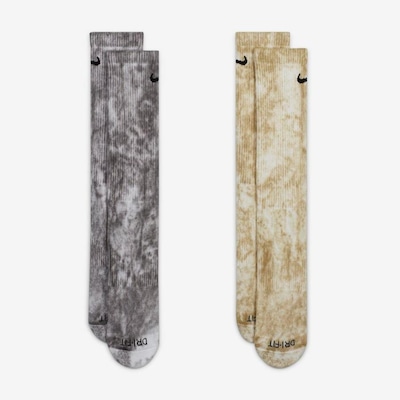 Kit de Meias Cano Alto Nike Cushioned Tie-Dye Crew - 2 Pares - Adulto - Foto 2