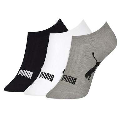 Kit de Meias Puma Sapatilha Esportiva com 3 Pares - Feminina - Foto 1