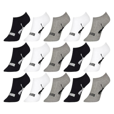 Kit de Meias Sapatilha Puma Esportiva - 15 pares - Feminina - Foto 1