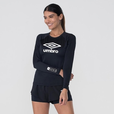 Camiseta Umbro Manga Longa Futevolei Graphic C. - Feminina - Foto 1
