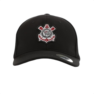 Boné Aba Curva Supercap Corinthians Patch Bordado Frontal Ottoman - Snapback - Adulto - Foto 2