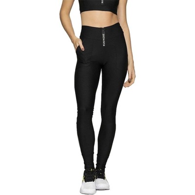 Calça Legging Run More Zip Logo - Feminina - Foto 1