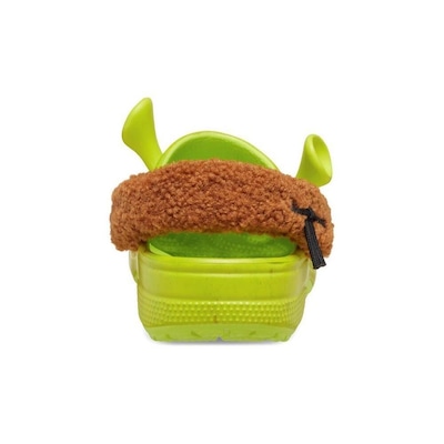 Sandália Crocs Shrek Classic Clog Lime Punch - Infantil - Foto 6