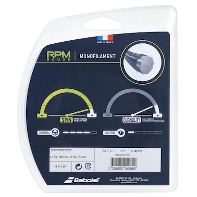 Corda para Raquete de Tênis Babolat Rpm Rough 17L 1.25Mm Set Individual - Foto 3