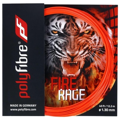 Corda para Raquete de Tênis Polyfibre Fire Rage 16L 1.30mm - Set Individual - Foto 1