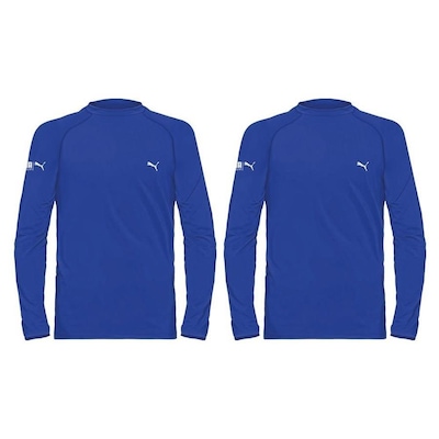 Kit Camisas Térmicas Puma Uv50+ Manga Longa - 2 Unidades - Infantil - Foto 1