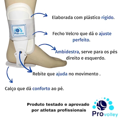 Kit Proteção Manguito + Joelheira N1 Sport Tornozeleira Provolley Volei - Foto 5
