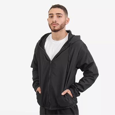 Jaqueta Corta Vento com Capuz New Fox Impermeável Cv-Imper-01 - Masculina - Foto 2
