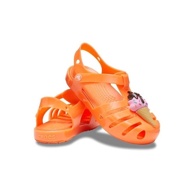 Sandália Crocs Isabella Charm Sandal T - Infantil - Foto 4