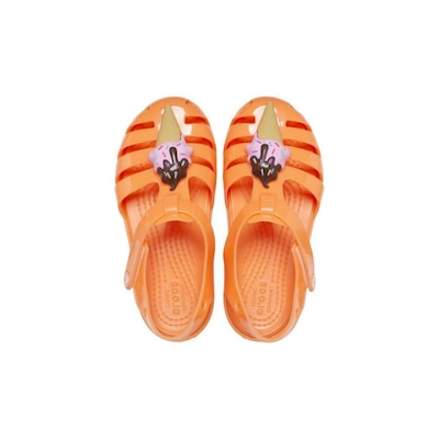 Sandália Crocs Isabella Charm Sandal T - Infantil - Foto 5