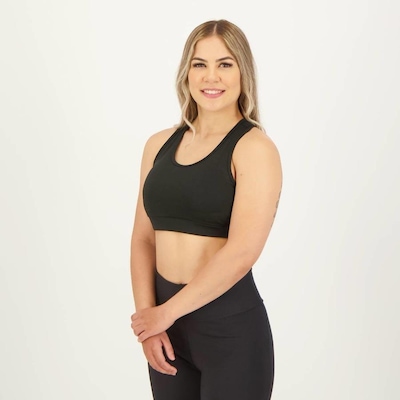 Top Fitness com Bojo Removível Selene Básico - Feminino - Foto 1
