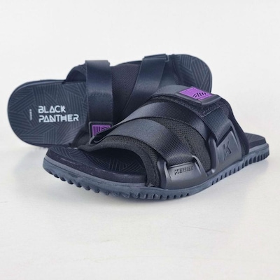 Chinelo Slide Kenner Pantera Negra Hyper-Z - Masculino - Foto 1
